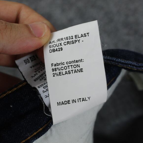 R13 Jeans Womens 27 Blue Biker Boy Howell Indigo Skinny Stretch Made Italy - Picture 8 of 16